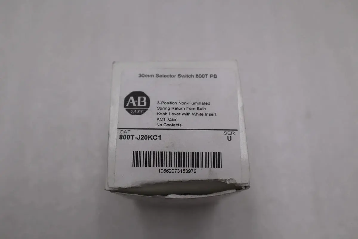 NEW OPEN BOX AB Allen Bradley 800T-J20KC1 Selector Switch 800TJ20KC1 STK H273A
