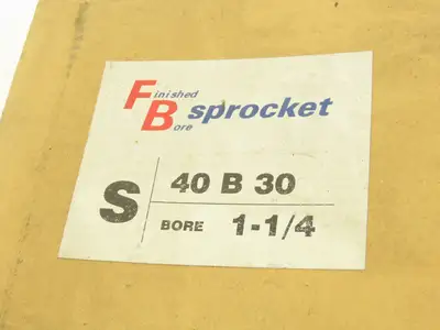 Finished Bore S40 B 30H Roller Chain Sprocket 30 Tooth #40 1-1/4"ID Lot of 2