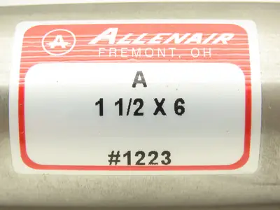 Allenair A 1-1/2 x 6 Stainless Pneumatic Air Cylinder 1.5" Bore 6" Stroke
