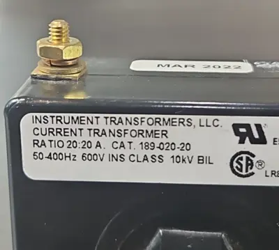 Instrument Transformers 189-020-20 50-400Hz (BIN643)