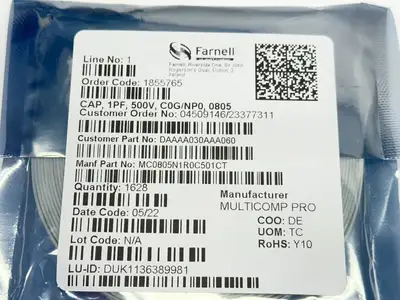New | in-Stock Multicomp MC0805N1R0C501CT Capacitors Michigan US | Maverick Industrial Sales #1486956