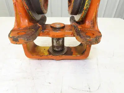 Cleveland Tramrail Underhung Bridge Crane End Truck H-3000 Idler Head WA 5"Wheel