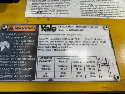 Used 2017 YALE MSW040SF Pallet Stackers Minnesota US | Birnstengel Equipment #1554071