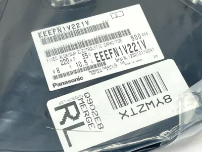 EEE-FN1V221V | Panasonic  Aluminum Electrolytic Capacitors SMD 35VDC 220uF 500QTY - New