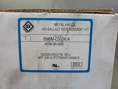 CEW 8M6M-C500K/A Metal Halide HID Ballast, 120/208/240/277V, 60Hz. 4C-40