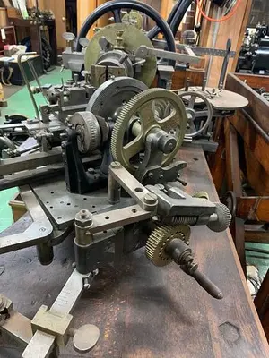 0363-385 RA Lienhard Chaux-De-Fonds Brocading / Engine Turning Machine Circa 1903