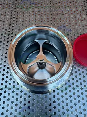 NEW 316L STAINLESS STEEL INLINE CHECK VALVE W/ 3" SANITARY FITTING