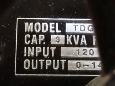3 Kva  Variable Transformer - Tdgc2j-3