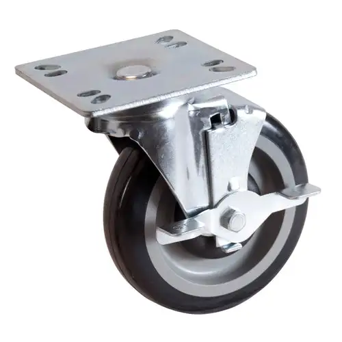 5" Swivel Universal Plate Caster With 3-1/2"x3-1/2"