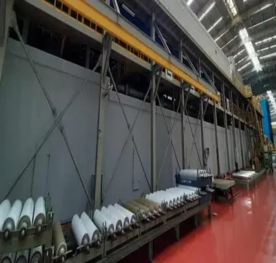 67" W (1710 mm) x .009"-.079" (.23 mm-2 mm) x 20 Ton Color Coating Line (Used)