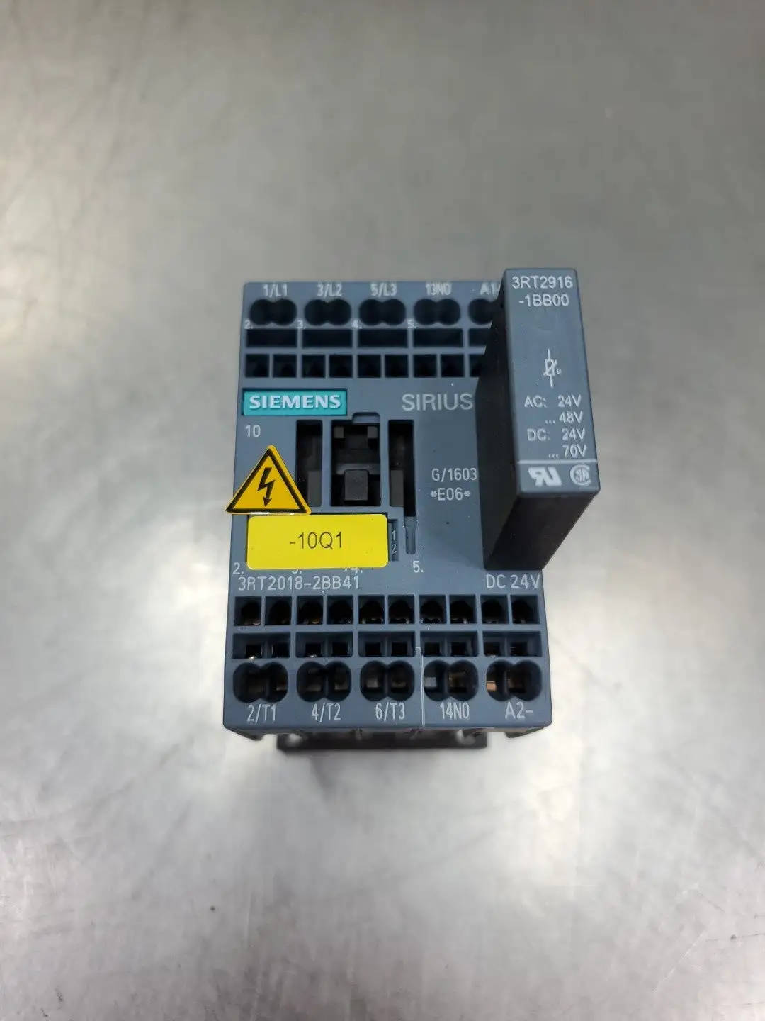 SIEMENS 3RT20182BB41 Power Contactor w/3RT29161BB00 Module. 4C44