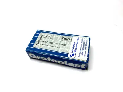 New | in-Stock Grafoplast 14mm Spark Crimp-On Pins for Cable O.D. 1.5mm Pins Michigan US | Maverick Industrial Sales #1392381