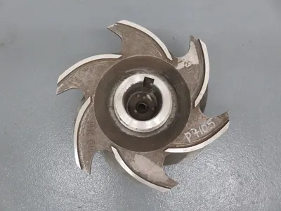 6 Vane Open Impeller, Cast No. MN60, Material 316ss