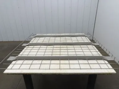 New Pallet Rack Wire Deck 48x46" Waterfall 3 Flared Channel Racking 2500lb Mesh