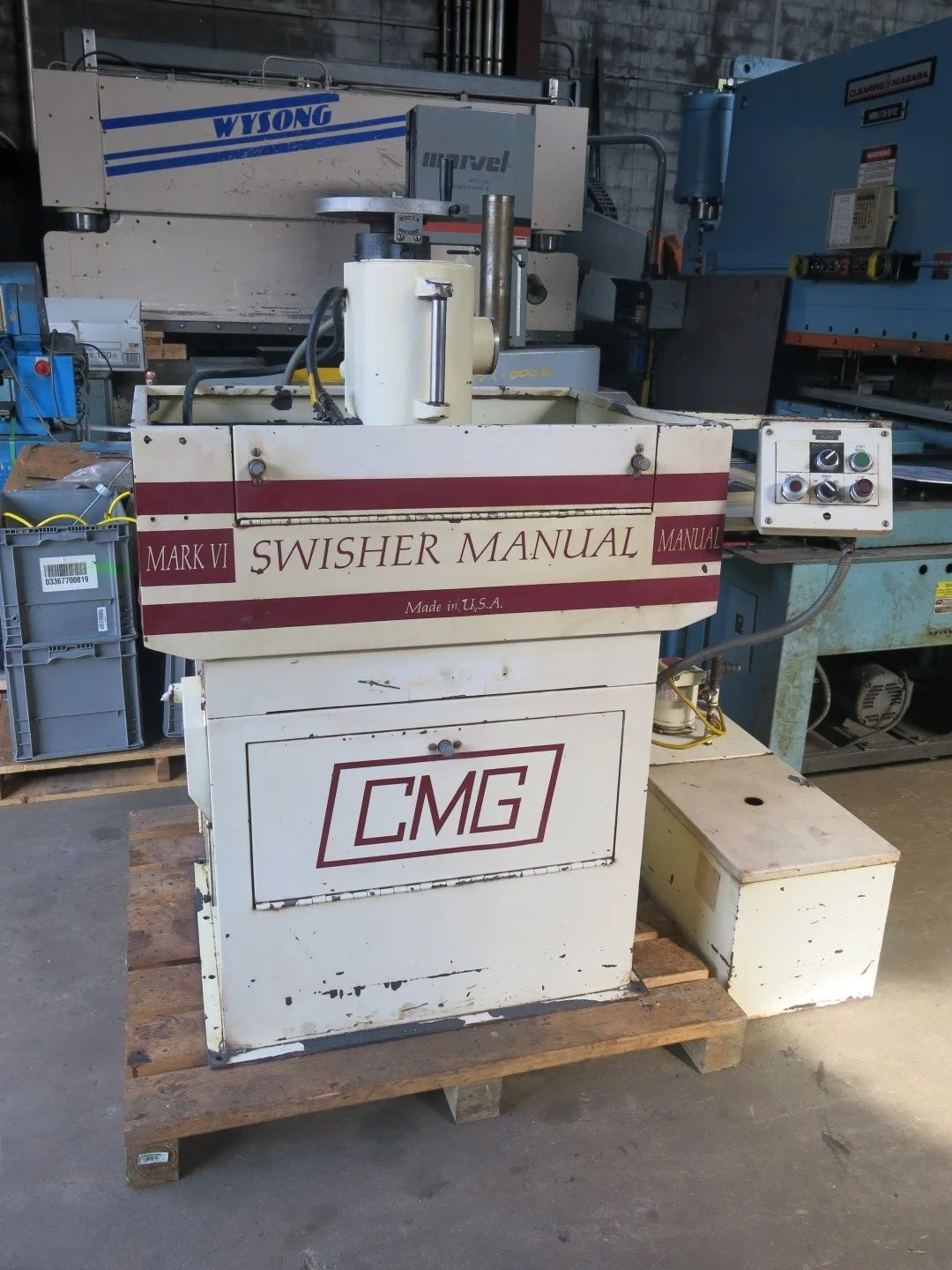 USED CMG SWISHER VERTICAL SURFACE GRINDER MARK VI