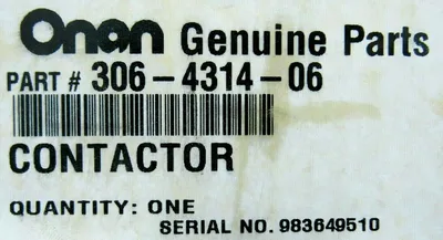NEW TELEMECANIQUE CR1F185 CONTACTOR ONAN 306-4314-06
