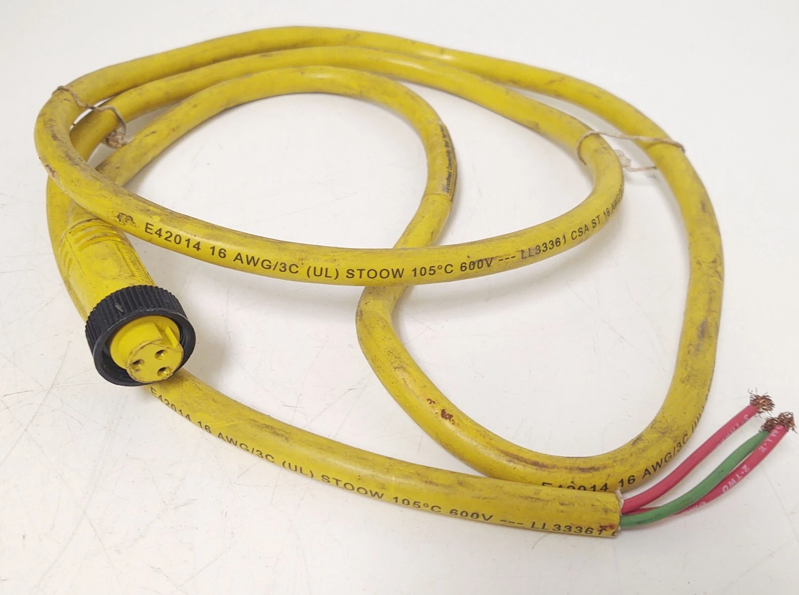 🔥Woodhead 1300061687 E42014 Cable 3 Wire