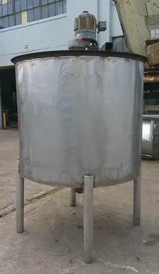 SPC9092  Tank 475 gallon vertical tank, Stainless Steel, Lightn'n agitator, conical
