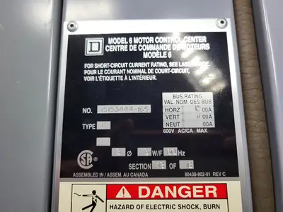 USED SQUARE D MODEL 6