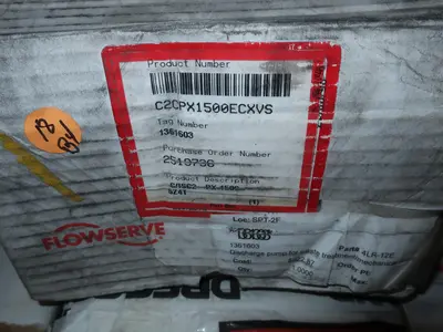 PALLET OF ASSORTED PUMP PARTS, DIAPHRAGM, RINGS, SEALS, COVERS, DRESSER RAND, FLOWSERVE