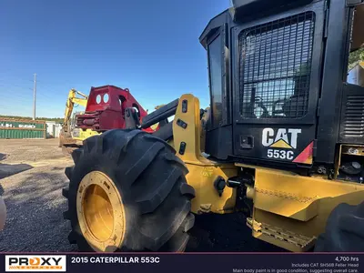 Used 2015 CATERPILLAR 553C Feller Bunchers New Jersey US | Proxy Equipment #1377862