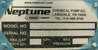 NEW NEPTUNE 562-S-N3-FA PUMP 562SN3FA