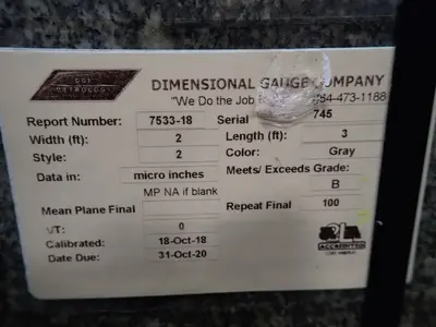 24" X 36" Granite Surface Plate