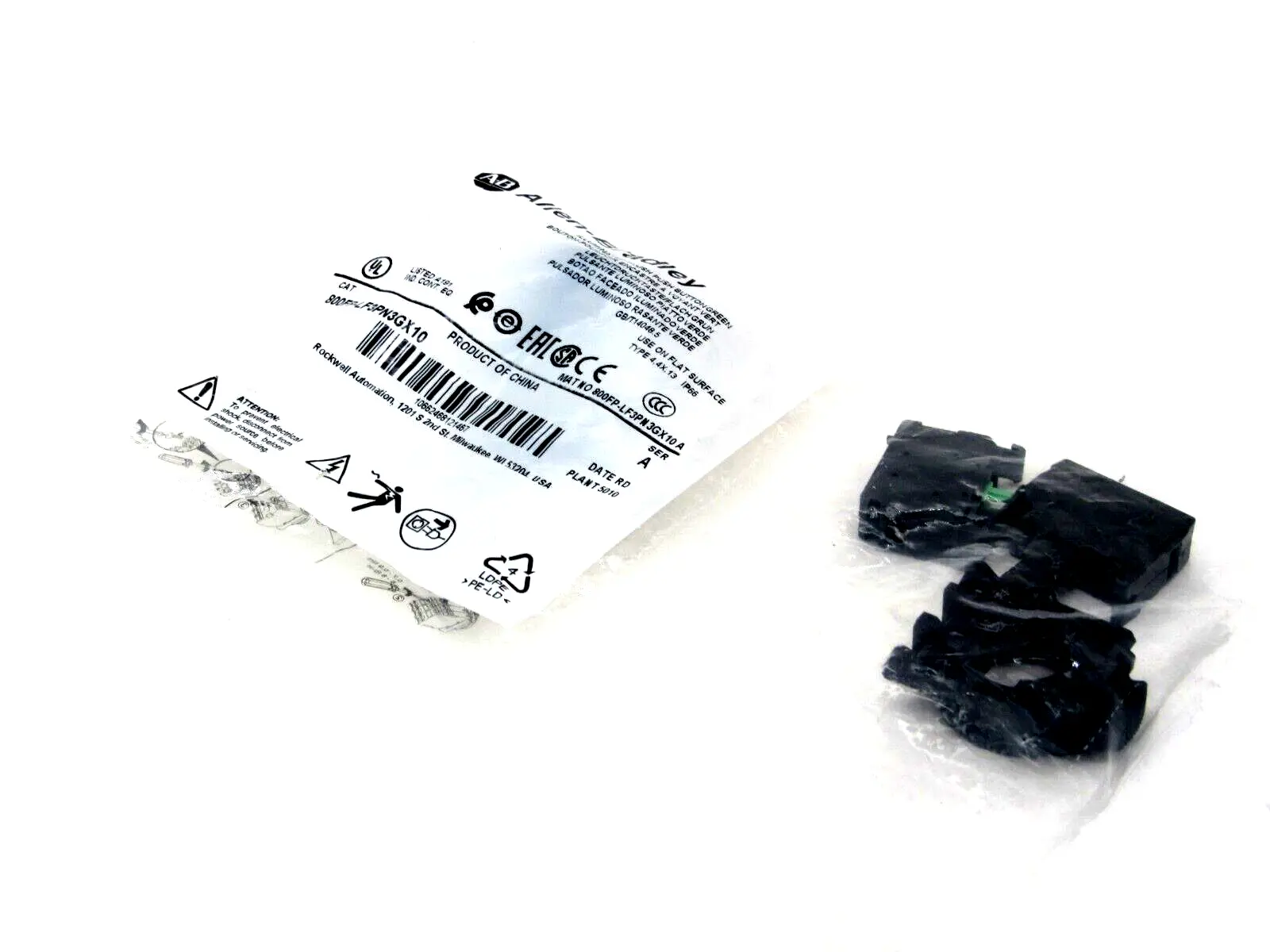 NEW ALLEN BRADLEY 800FP-LF3PN3GX10 PUSH BUTTON 800FPLF3PN3GX10