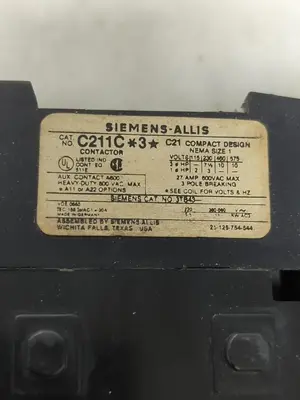 USED SIEMENS-ALLIS C211C