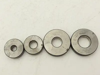 Mitutoyo 177 Holtest Bore Gage Steel Setting Rings .35" .50" .65" .80"  Lot of 4