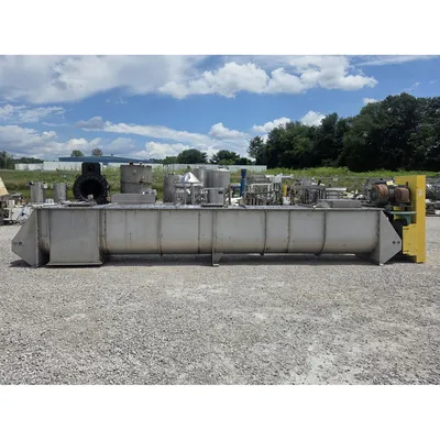 GEA Continuous Stainless Steel HeavyDuty Industrial Paddle Mixer Pug Mill Unused
