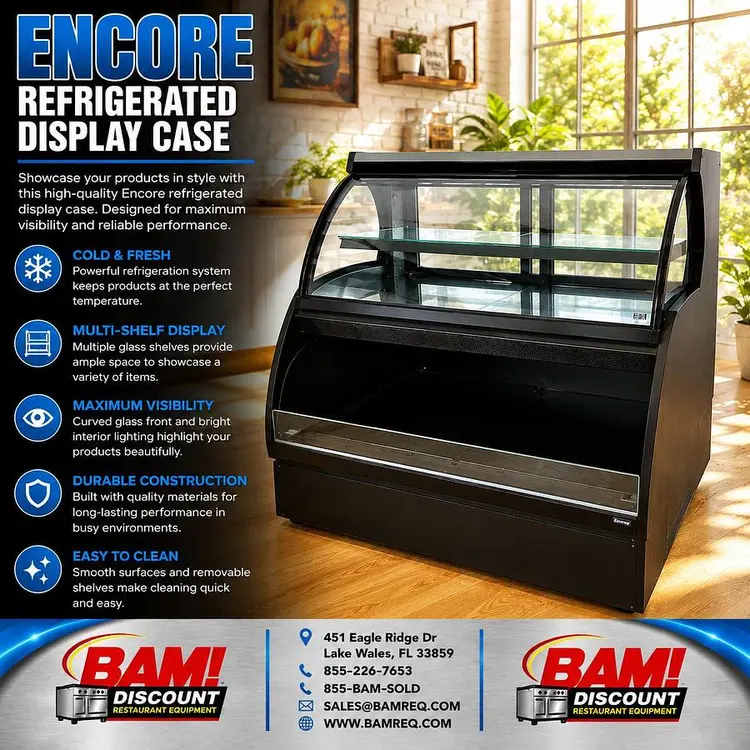 Used ENCORE HOU4852R Display Refrigerators Florida US | BAM Discount Restaurant Equipment #1373185