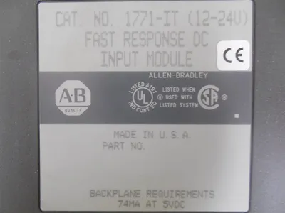 Allen Bradley 1771-IT PLC-5 Fast Response DC Input Module Used