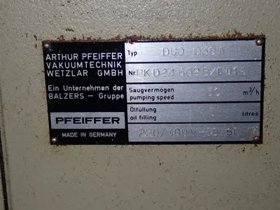 USED PFEIFFER DUO 03A