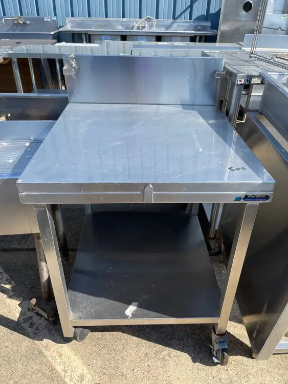 Used Amtekco Used 28" Amtekco Stainless Steel Table with Lift Up Top - SS145 Food Prep Tables Illinois US | Falcon Restaurant Supply #1375943