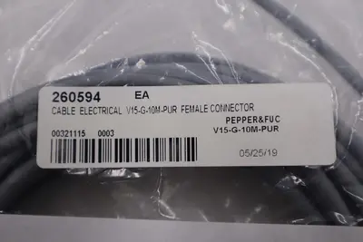 Pepperl+Fuchs V15-G-10M-PUR Sensor Actuator Cordset Female 5-Pin 10m #G807A
