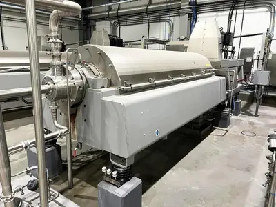 (4) GEA Westfalia ProteinMaster CF 7000 sanitary tricanter centrifuges, 316SS.