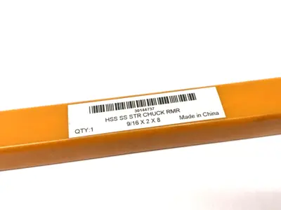 New | in-Stock Hertel Chucking Reamer: 9/16", 8" OAL, 2" Flute Length, Straight, HSS Reamers Michigan US | Maverick Industrial Sales #1402108