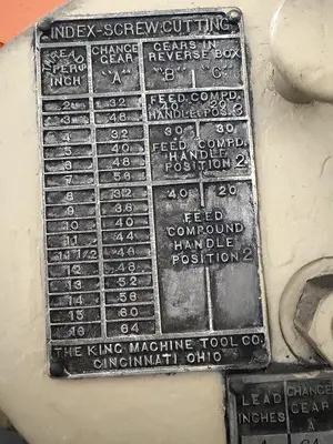 USED 1936 KING VERTICAL BORING MILL