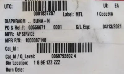 NEW LOT OF 7 A.P. SERVICES 6139802 DIAPHRAGM 1000087148