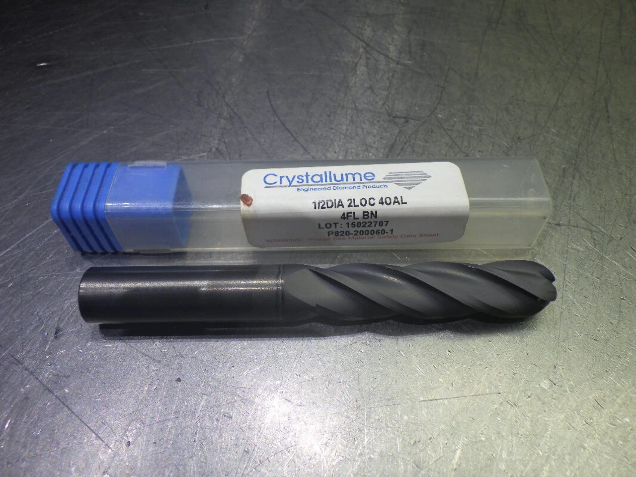 Crystallume 1/2" 4 Flute PCD Coated Ballnose Endmill P820-200060-1 (LOC2280)