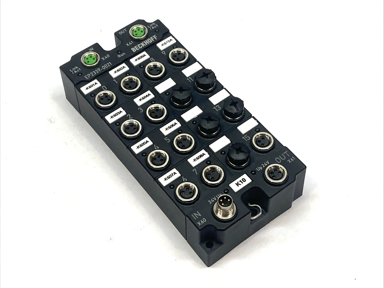 Used Beckhoff EtherCAT Module 16-Channel Digital Combination Box PLC Input & Output Michigan US | Maverick Industrial Sales #1390768
