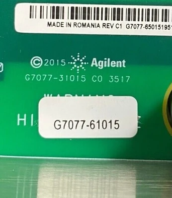 Used Agilent G7077-61015 Miscellaneous Laboratory Equipment California US | CAL-L Enterprises #1459123