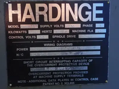 USED HARDINGE CHNCI