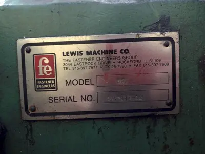 3/8" LEWIS MODEL #8CV WIRE STRAIGHTEN & CUT MACHINE: STOCK  16185