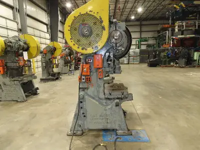 L & J 60 Ton Geared OBI Punch Press 5Hp 4" Stroke 9-1/2" Throat 220/440V 3Ph