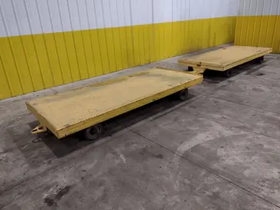 10,000 LBS X 4' X 9' HEAVY DUTY MOBILE TRANSFER / MOVING CART: STOCK #23514