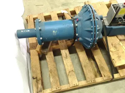 USED ITT 32107 4 INCH AIR ACTUATOR VALVE W/ LIMIT SWITCHES