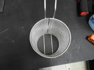 Used Isaac Peoria Used 5.25"x7.25" Round Stainless Mesh Frying Basket C IP Food, Restaurant, & Bakery Parts & Accessories Illinois US | Falcon Restaurant Supply #1376601