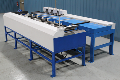 Ultimizers S-Transfer Lateral Infeed for Optimizing Saw